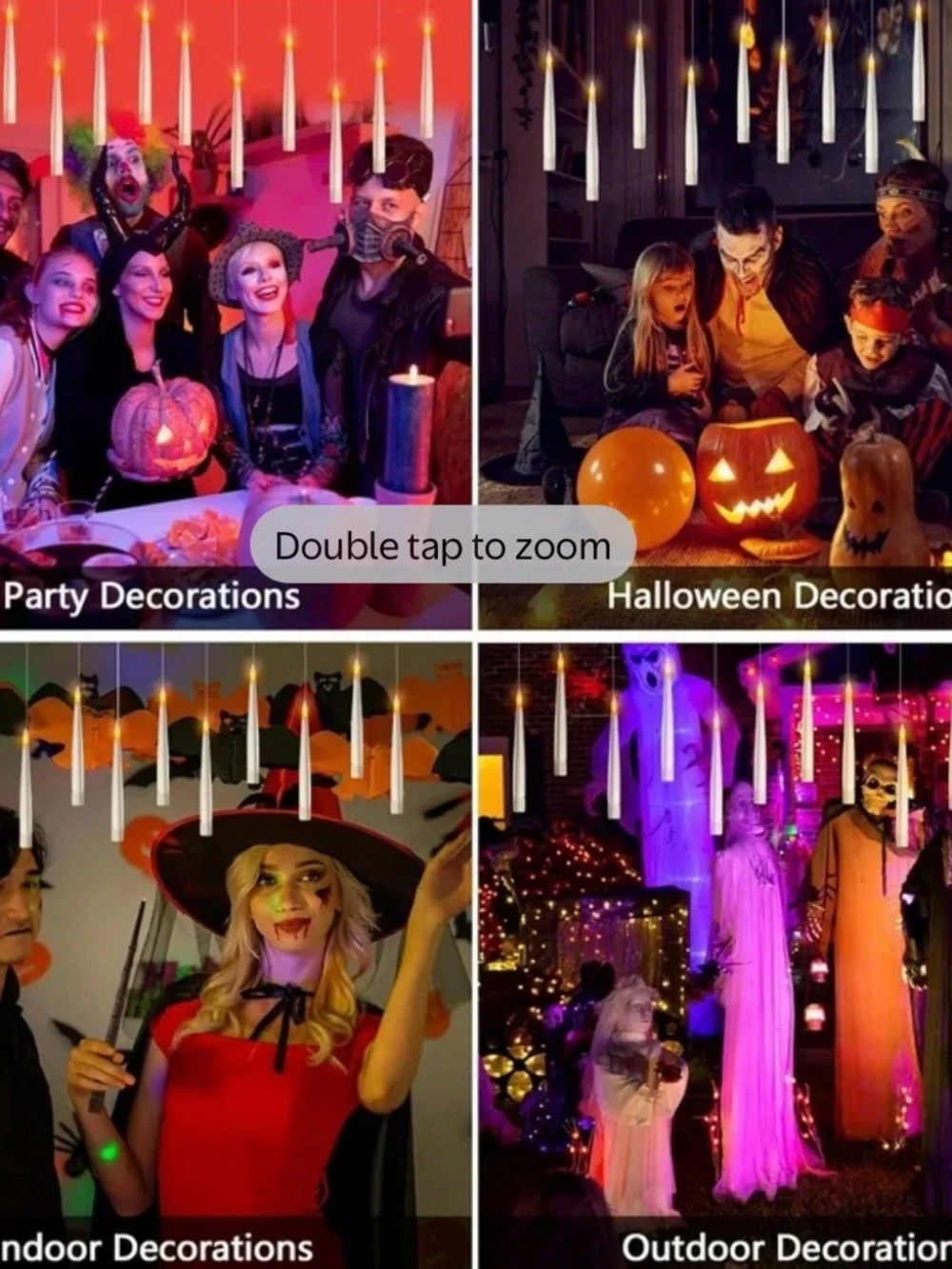 Halloween Magic Hanging Candles w/magic wand remote -- New in Box
